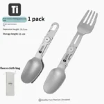 Titanium Travel Fork and Spoon 2-in-1 (PR65)