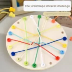 1. Children’s brain teaser rope puzzle challenge