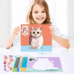 1. Kids 3D Geometric Collage- Aminal