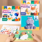 1. Kids 3D Geometric Collage- Aminal