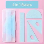 1. 4 in 1 Rulers – Blue