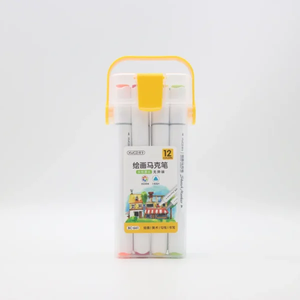កូល័រទឹកសម្រាប់ផាត់គំនូរ BC-661 12កូល័រ (LR35)