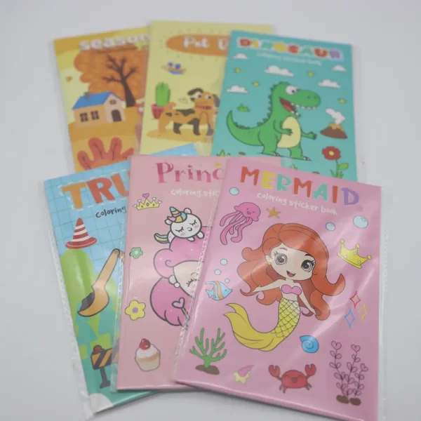 Coloring Sticker Book for Children – Creative Art Activity Book